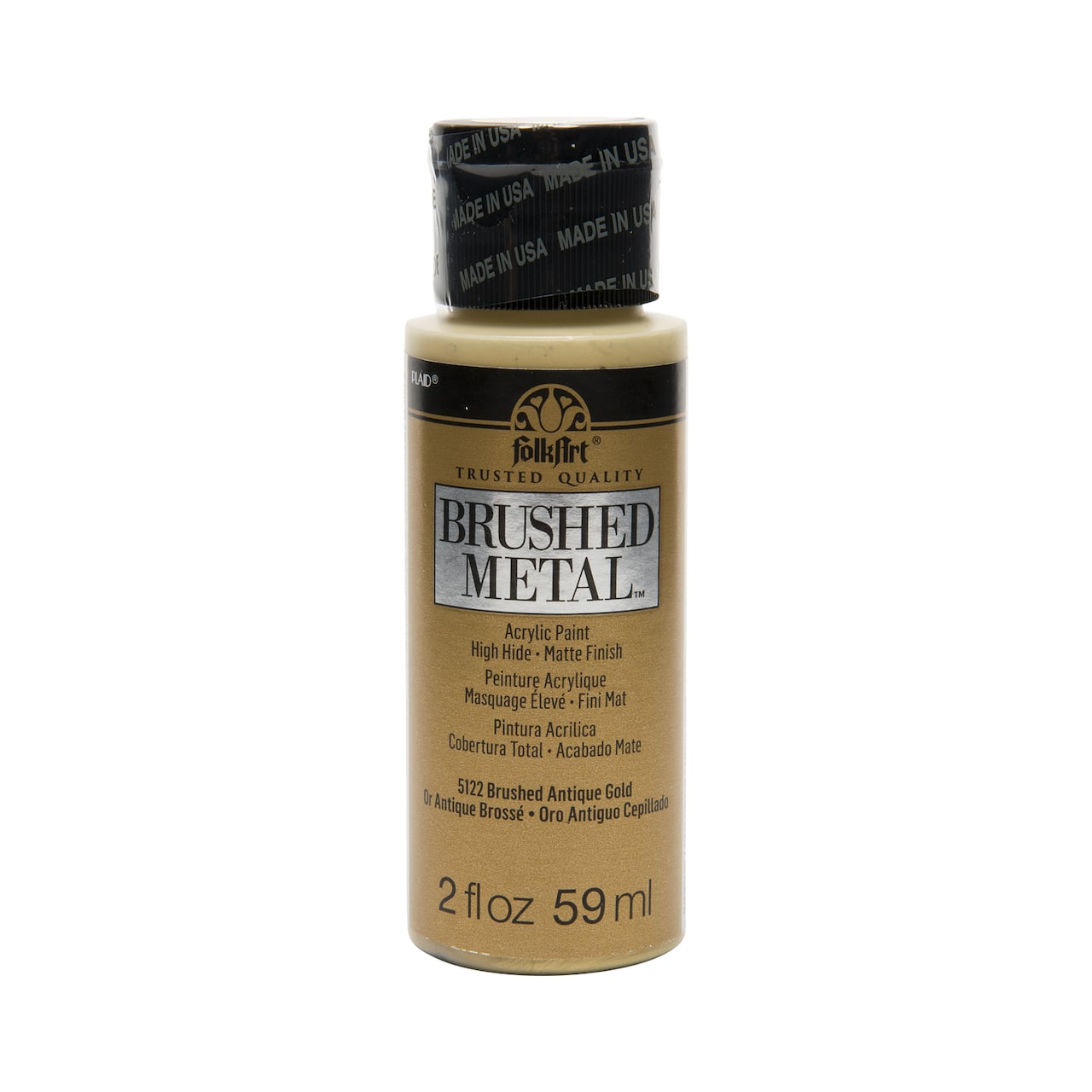 FolkArt® Brushed Metal™ Matte Finish Acrylic Paint, 2 oz.